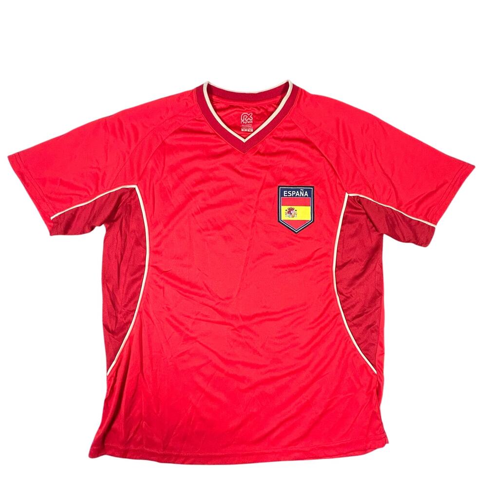 Rhinox Espana National Team Soccer Football Jersey Red Unisex Adult Medium NWT